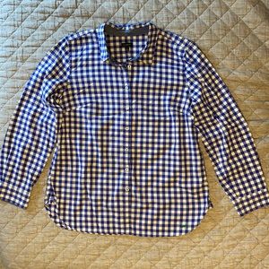 Talbots Plaid Blouse